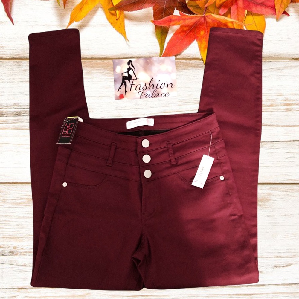 Burgundy Skinny Jeans